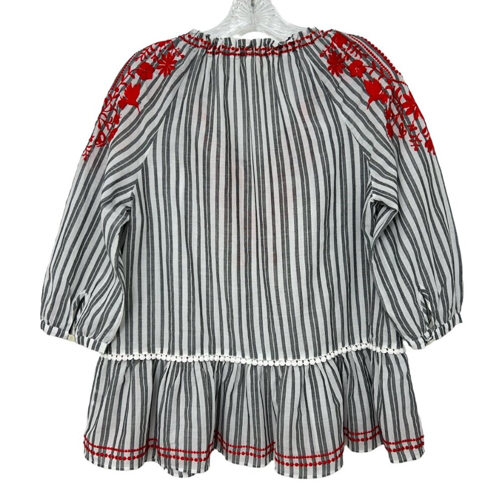 Kate Spade Broome Street Embroidered oversized tunic top women's size XS - Picture 3 of 7